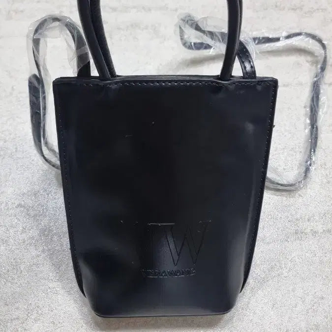 [BUNJANG] Vera Wang Black Mini Tote Bag Crossbody / 베라왕 블랙 미니 토트백 크로스백