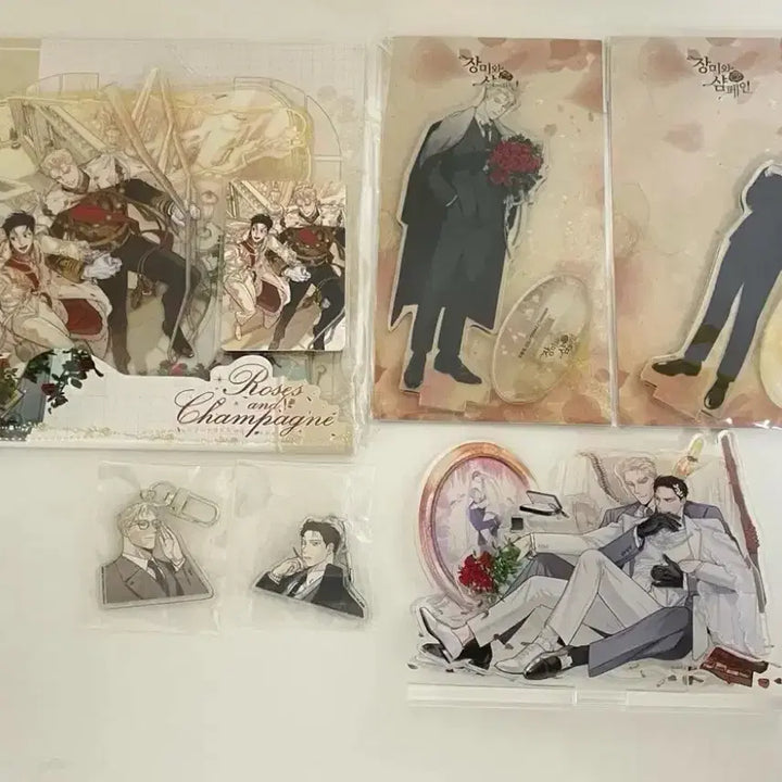 [BUNJANG] Rose and Champagne Goods Set / (판매) 장미와 샴페인 굿즈세트