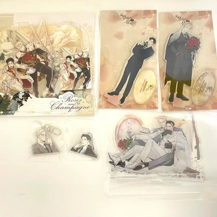 [BUNJANG] Rose and Champagne Goods Set / (판매) 장미와 샴페인 굿즈세트