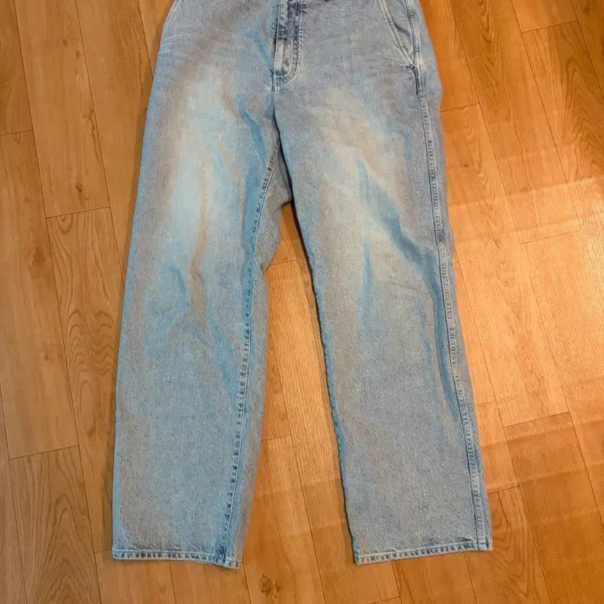 [BUNJANG] Pottery Wide Denim Light Blue Size 3 / 포터리 와이드 데님 라이트블루 3사이즈