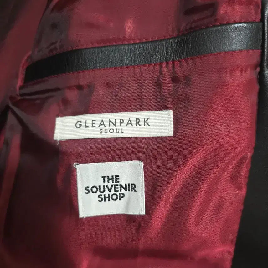 [BUNJANG] TheSuvenirShop Glynn Park All Leather Varsity Jacket / [M] 더수베니어샵 글린파크 올 레더 바시티