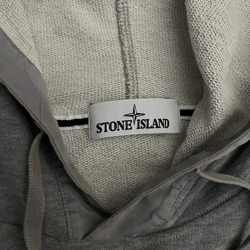 [BUNJANG] Stone Island Gray Hoodie (Size L) / 스톤아일랜드 후드 그레이(L)
