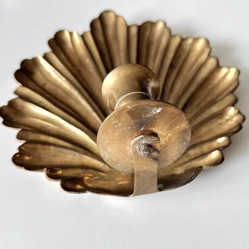 [BUNJANG] Vintage Brass Shell Wall Sconce / 빈티지 브라스 쉘 벽촛대