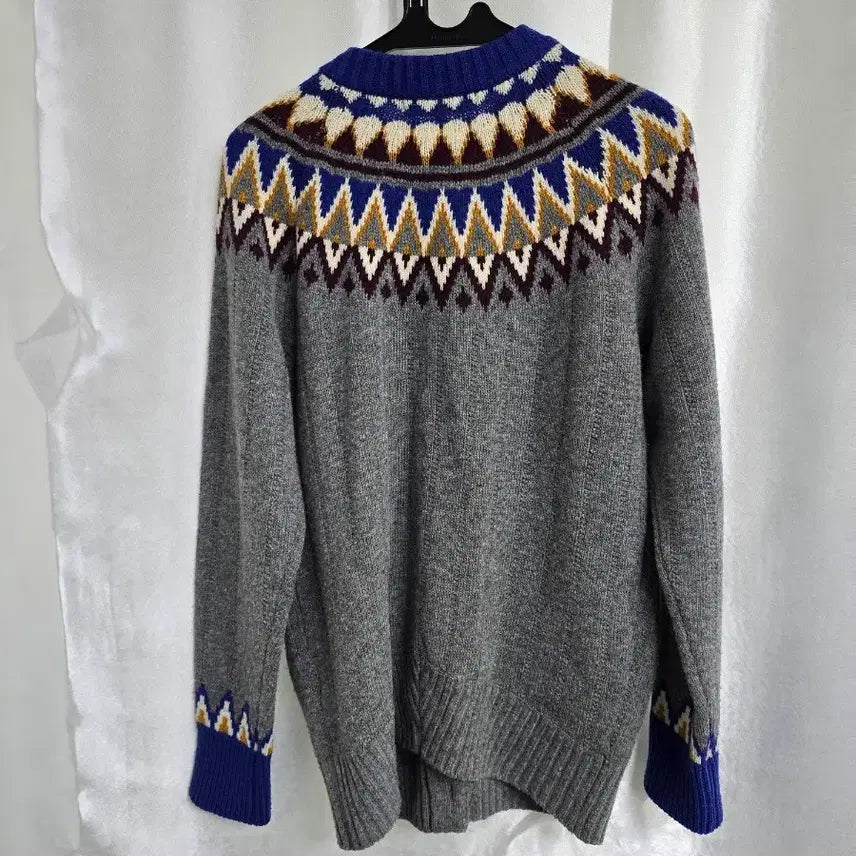 [BUNJANG] SJYP Patterned Wool Cardigan Grey / SJYP 패턴 울 가디건 그레이 (1980)