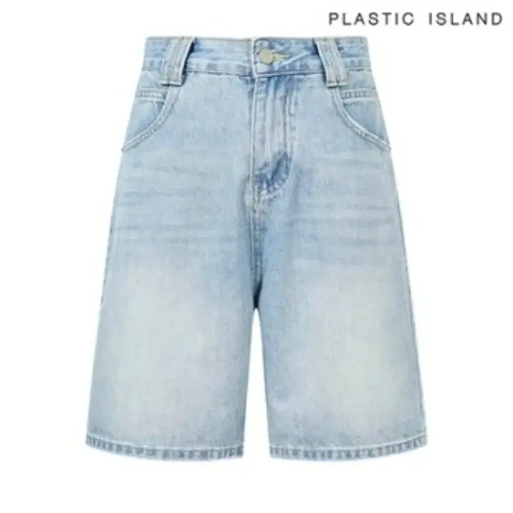 [BUNJANG] Plastic Island Half Denim Shorts / 플라스틱아일랜드 하프데님팬츠 반바지