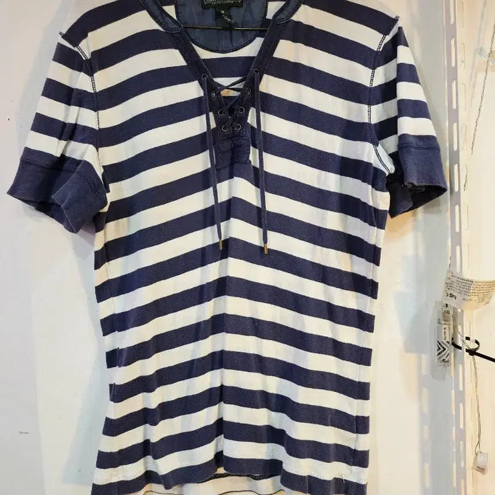 [BUNJANG] Lauren Jeans Striped Short Sleeve T-Shirt / <만원빈티지 >로렌진스 스트라이프 반팔 티셔츠