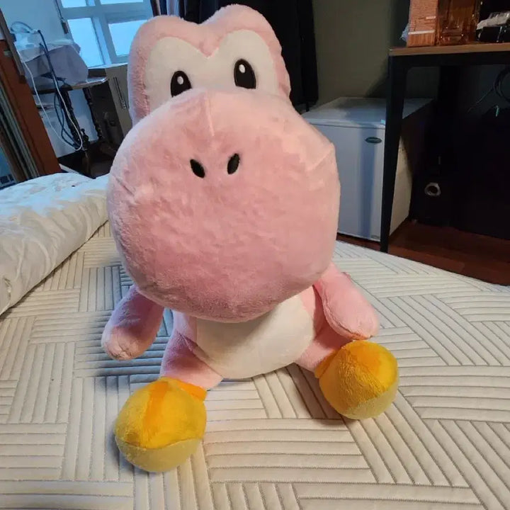 [BUNJANG] Nintendo Super Mario 40cm Pink Yoshi Plush Doll / 일본정품 분홍색 요시 인형 닌텐도 슈퍼마리오 40cm 핑크요시