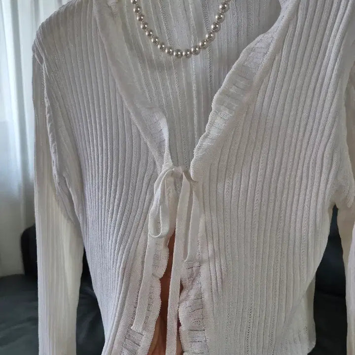 [BUNJANG] Summer Lace Knit Cardigan / 뼈말라 레이스 니트 가디건 미착용