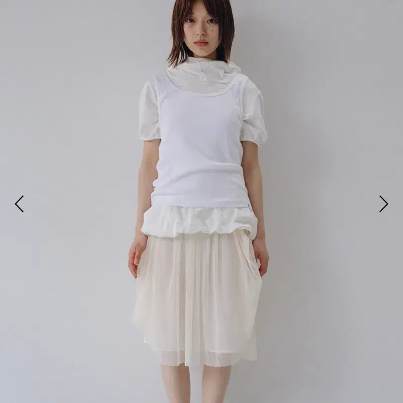 [BUNJANG] Ohesio Basic U-Neck Sleeveless White / 새상품 오헤시오 베이직 유넥 슬리브리스 화이트