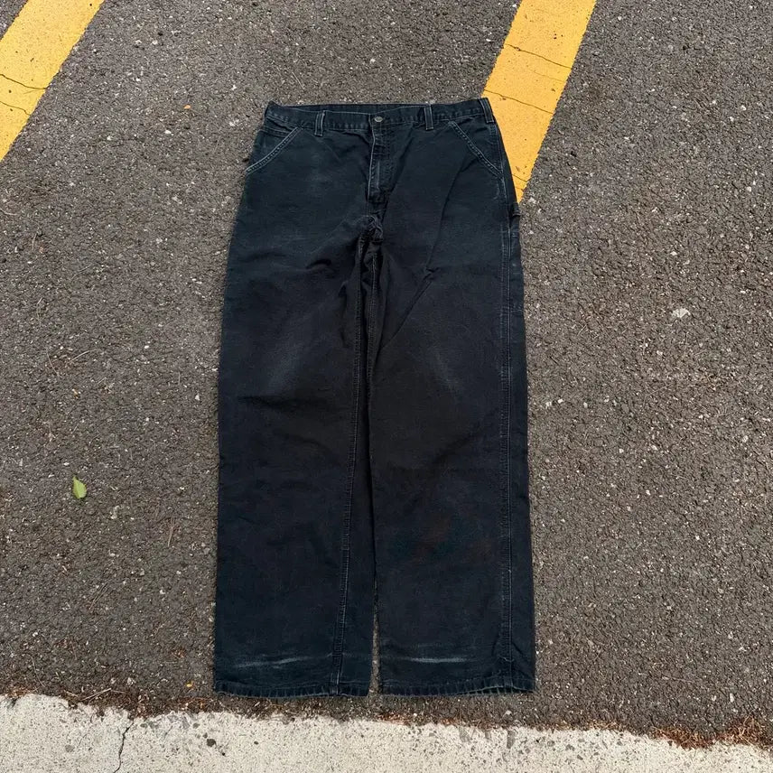 [BUNJANG] Carhartt WIP B11 Single Knee Carpenter Pants Black / OG 칼하트 B11 BLK 싱글니 카펜터 팬츠