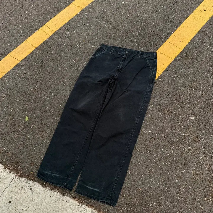 [BUNJANG] Carhartt WIP B11 Single Knee Carpenter Pants Black / OG 칼하트 B11 BLK 싱글니 카펜터 팬츠