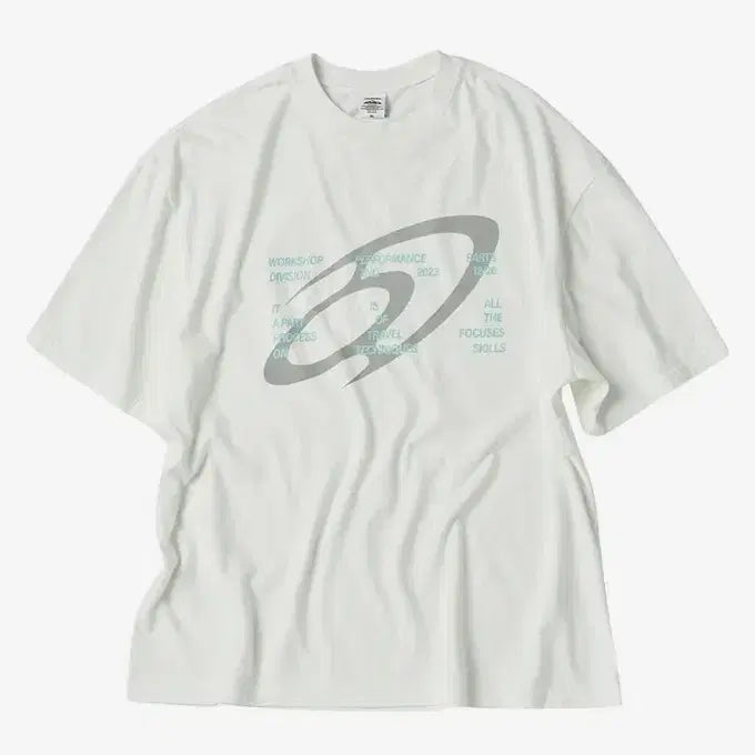[BUNJANG] Travel Archive Logo T-shirt (M) Cream / 트래블(M)2023 아카이브 로고 반팔티 크림