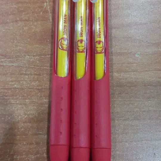[BUNJANG] Marvel Iron Man Gel Pen / 12자루) 마블 아이언맨 젤펜 검정색