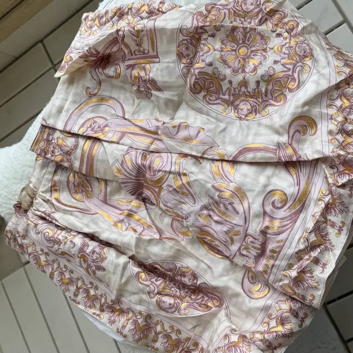 [BUNJANG] Fendi Versace Collaboration Silk Mini Skirt / 펜디 베르사체 스커트