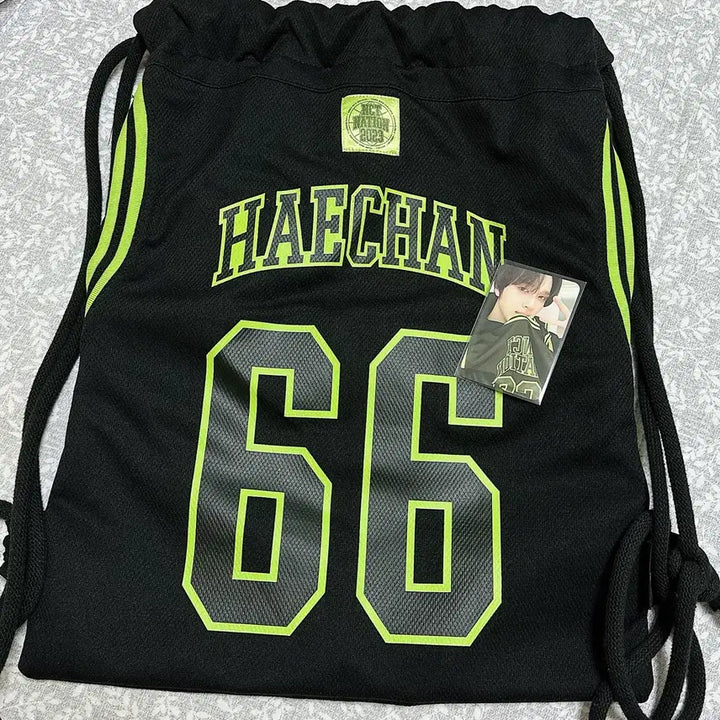 [BUNJANG] NCT Haechan Nation Uniform Gymsack + Photocard / 엔시티 해찬 네이션 유니폼 짐색+포카 양도