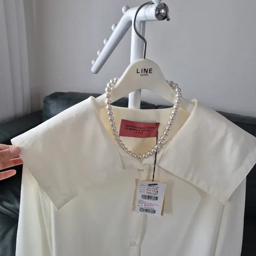 [BUNJANG] BANEIK Sailor Collar Blouse S Ivory / 반에이크 세일러 카라 블라우스 S 택채 새것