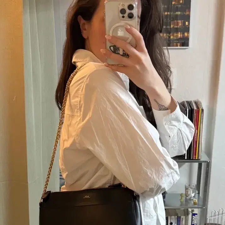 [BUNJANG] A.P.C. Ella Bag Black Leather / A.P.C. 엘라백 블랙 (착용샷 있음 / 미니멀 데일리백)