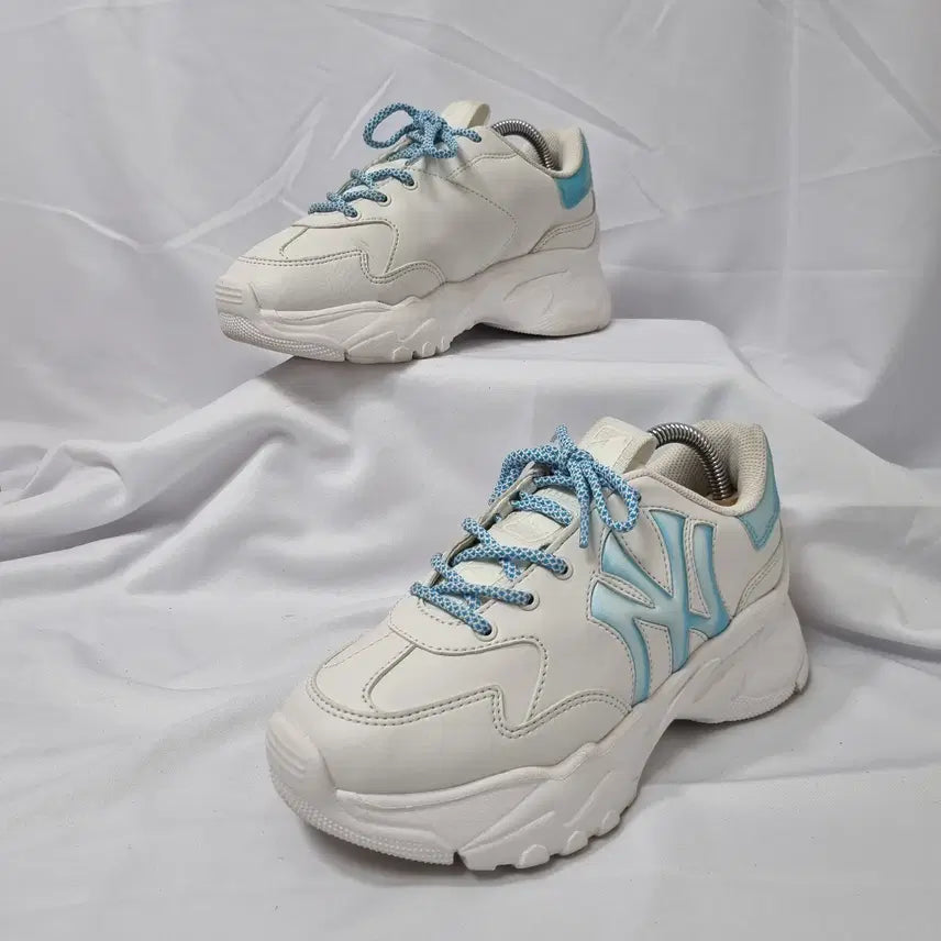 [BUNJANG] MLB Big Ball Chunky Window Hologram NY Sneakers / 빈티지하서 230 엠엘비 mlb 빅볼청키 윈도우 홀로그램 NY 스니커즈