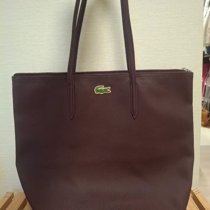 [BUNJANG] Lacoste Tote Bag / 라코스테 적보라 쇼퍼백 토트백