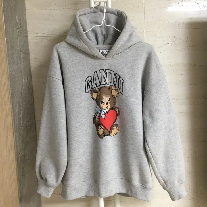 [BUNJANG] GANNI Teddy Bear Oversized Sweat Hoodie T-Shirt Size S / GANNI 가니 테디베어 오버핏 스웻 후드티셔츠 S