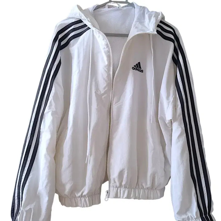 [BUNJANG] Adidas White Y2K Crop Windbreaker Track Top / 361아디다스바람막이 화이트 트랙탑 y2k크롭바람막이 윈드브레이크