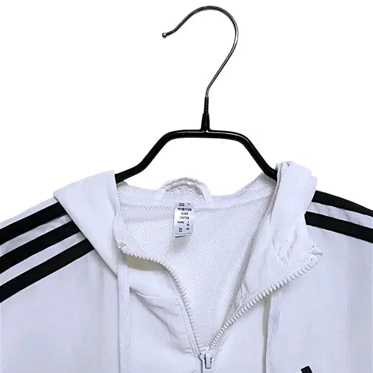 [BUNJANG] Adidas White Y2K Crop Windbreaker Track Top / 361아디다스바람막이 화이트 트랙탑 y2k크롭바람막이 윈드브레이크