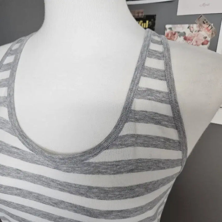 [BUNJANG] Stripe Sleeveless Top / 스트라이프 민소매 나시