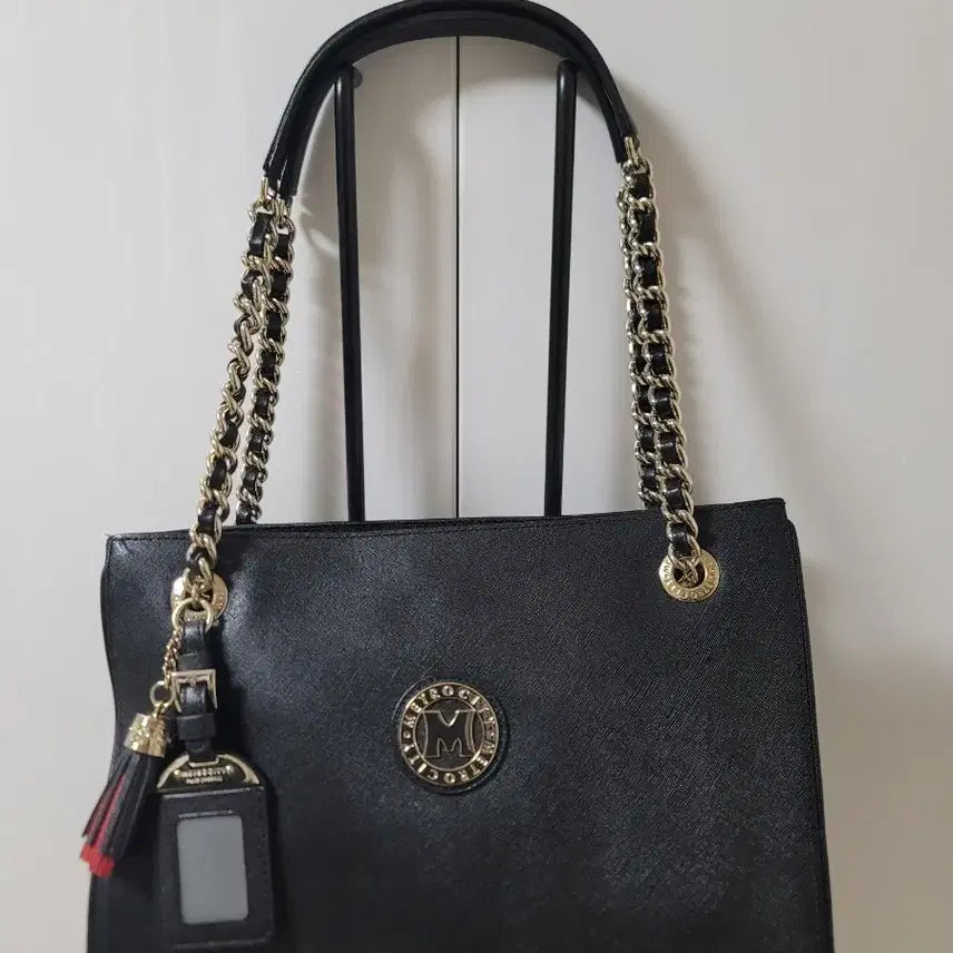 [BUNJANG] Metrociti Black Chain Shoulder Bag / 메트로시티 블랙 체인 숄더백 가방
