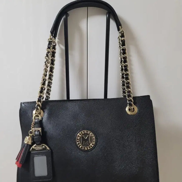 [BUNJANG] Metrociti Black Chain Shoulder Bag / 메트로시티 블랙 체인 숄더백 가방
