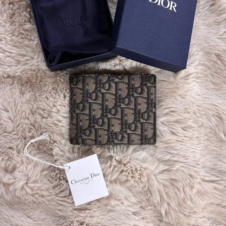 [BUNJANG] Dior Dior Oblique Jacquard Bifold Wallet / [정품] 디올 오블리크 자카드 반지갑