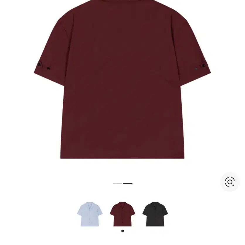 [SOLD OUT] 웨이비니스 프레임 투 포켓 하프 셔츠 버건디 (2)