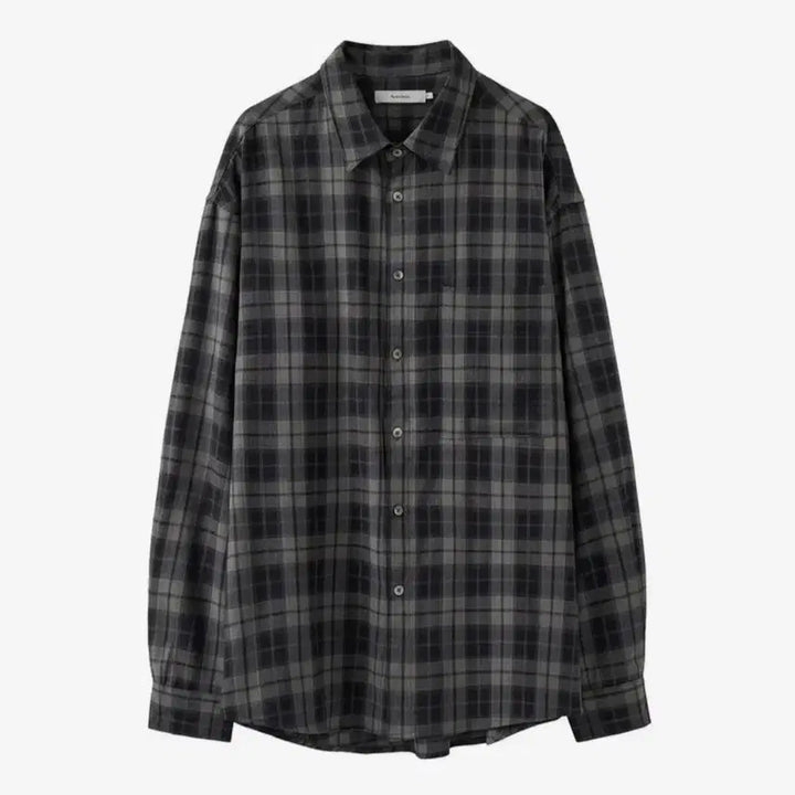 [BUNJANG] Arban Old Film Check Shirt Sage Khaki Size 3 / (3)아르반 올드 필름 체크 셔츠 세이지 카키