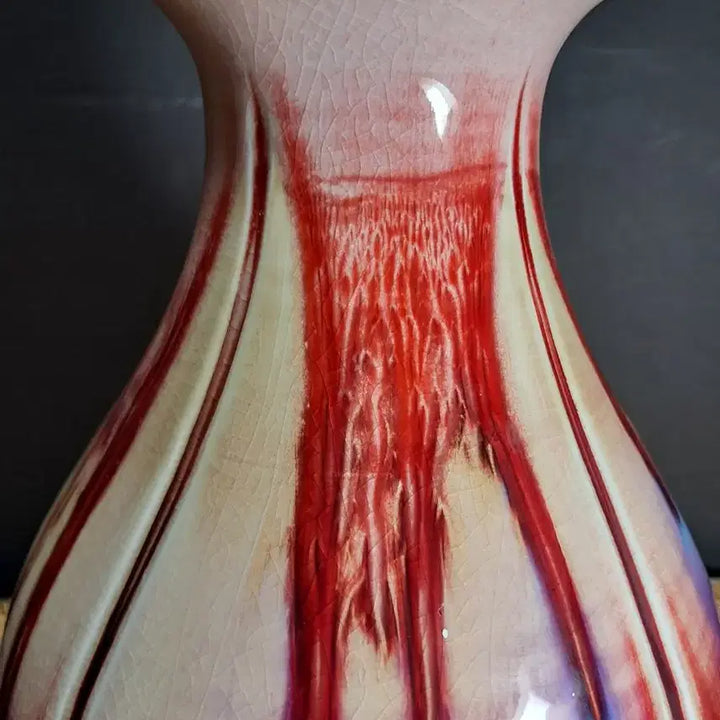 [BUNJANG] Jun ware Glazed Ceramic Vase (Height Approx. 30cm) / 균요 요변도자기 화병(높이약 30cm)