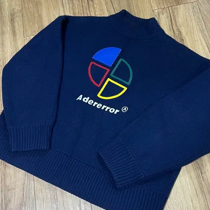 [BUNJANG] ADERERROR Navy Knit Sweater / 아더에러 네이비 컬러 니트 스웨터