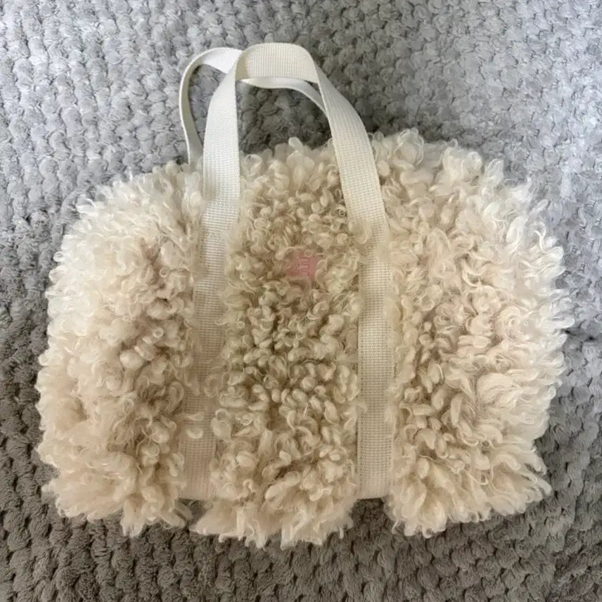 [BUNJANG] MinuteMute Shearing Tote Bag Cream / 미닛뮤트 시어링 토트백 크림