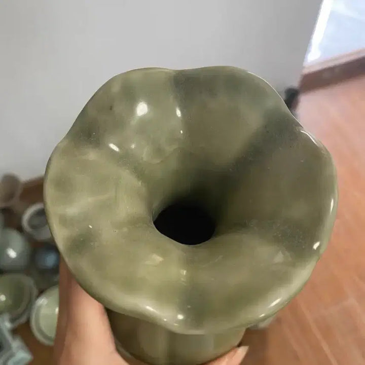 [BUNJANG] Genuine Longquan Celadon Vase - Mid-Qing Dynasty / 진품 청나라 중후기 (운송시간9일)