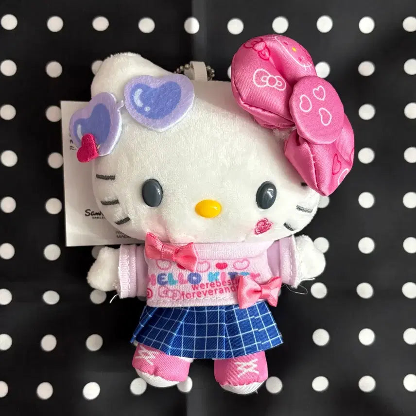 [BUNJANG] Harajuku Style Kitsch Heart Sunglasses Deco Pink Ribbon Gyaru Hello Kitty Doll / (새상품)하라주쿠st 키치 하트선글라스 데코 핑크리본 갸루 헬로키티 인형