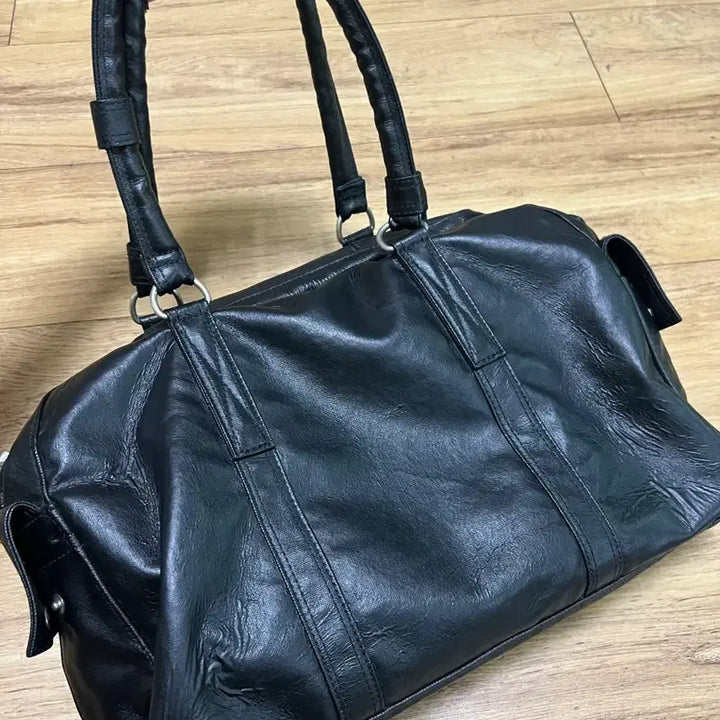 [BUNJANG] Yoshida &amp; Co. Porter Leather Duffle Bag Black / Os] 요시다포터 가방 레더 더플백 블랙
