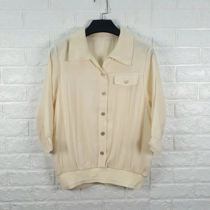 [BUNJANG] Anne Klein 3/4 Sleeve Blouse / [55]앤클라인 7부소매 블라우스
