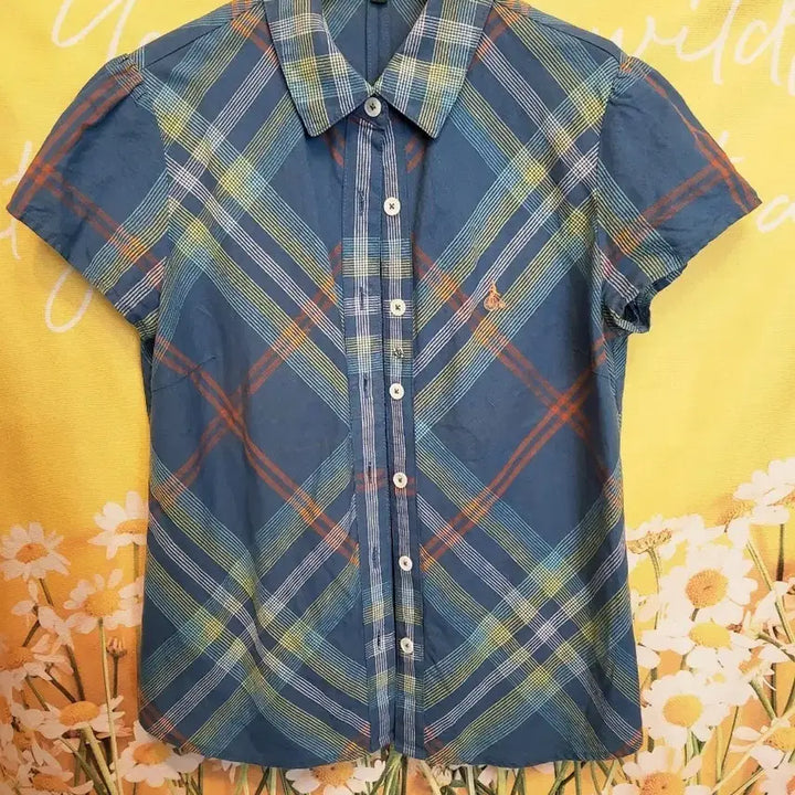 [SOLD OUT] 빈폴 체크 반팔 셔츠 S