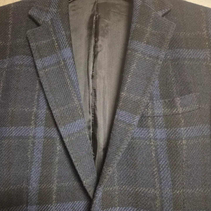 [BUNJANG] Polo Ralph Lauren Blue Check Wool Jacket / 폴로 랄프로렌 블루체크 울자켓 40R 팝니다.