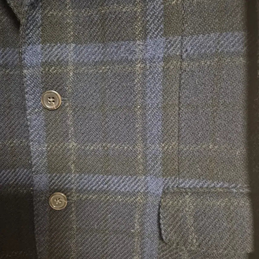 [BUNJANG] Polo Ralph Lauren Blue Check Wool Jacket / 폴로 랄프로렌 블루체크 울자켓 40R 팝니다.