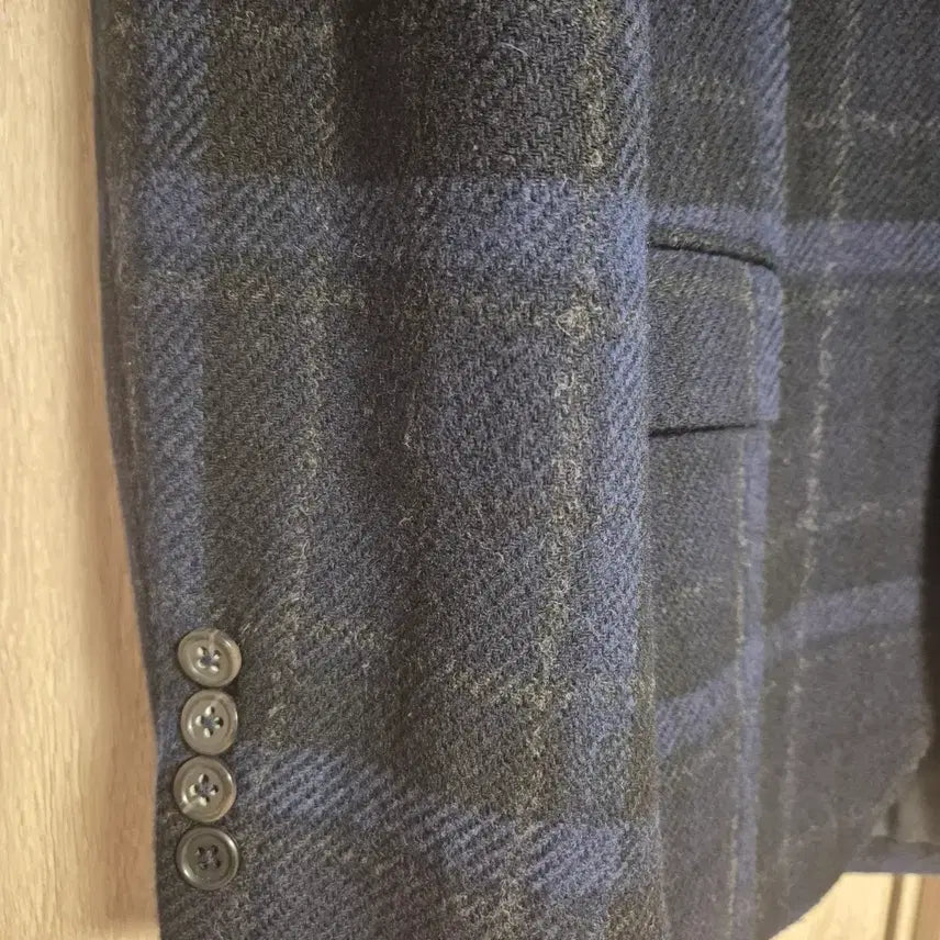 [BUNJANG] Polo Ralph Lauren Blue Check Wool Jacket / 폴로 랄프로렌 블루체크 울자켓 40R 팝니다.