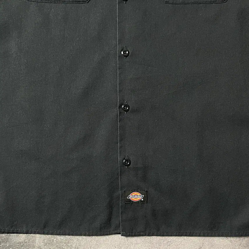 [BUNJANG] Dickies Vintage Black Flap Pocket Work Shirt A00881 / DICKIES 디키즈 빈티지 블랙 플랩포켓 워크 셔츠 A00881