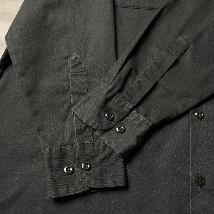 [BUNJANG] Dickies Vintage Black Flap Pocket Work Shirt A00881 / DICKIES 디키즈 빈티지 블랙 플랩포켓 워크 셔츠 A00881