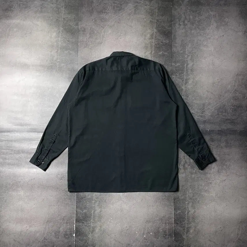 [BUNJANG] Dickies Vintage Black Flap Pocket Work Shirt A00881 / DICKIES 디키즈 빈티지 블랙 플랩포켓 워크 셔츠 A00881