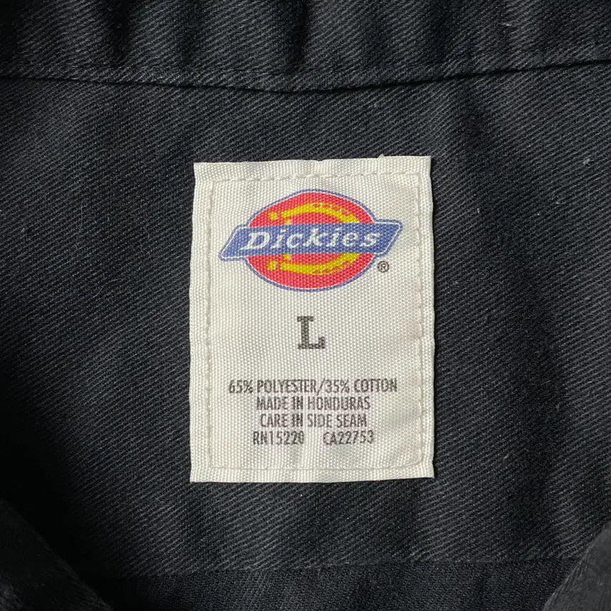 [BUNJANG] Dickies Vintage Black Flap Pocket Work Shirt A00881 / DICKIES 디키즈 빈티지 블랙 플랩포켓 워크 셔츠 A00881