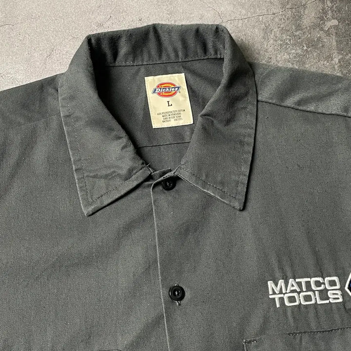 [BUNJANG] DICKIES 디키즈 빈티지 그레이 플랩포켓 워크 셔츠 A00882 / DICKIES 디키즈 빈티지 그레이 플랩포켓 워크 셔츠 A00882