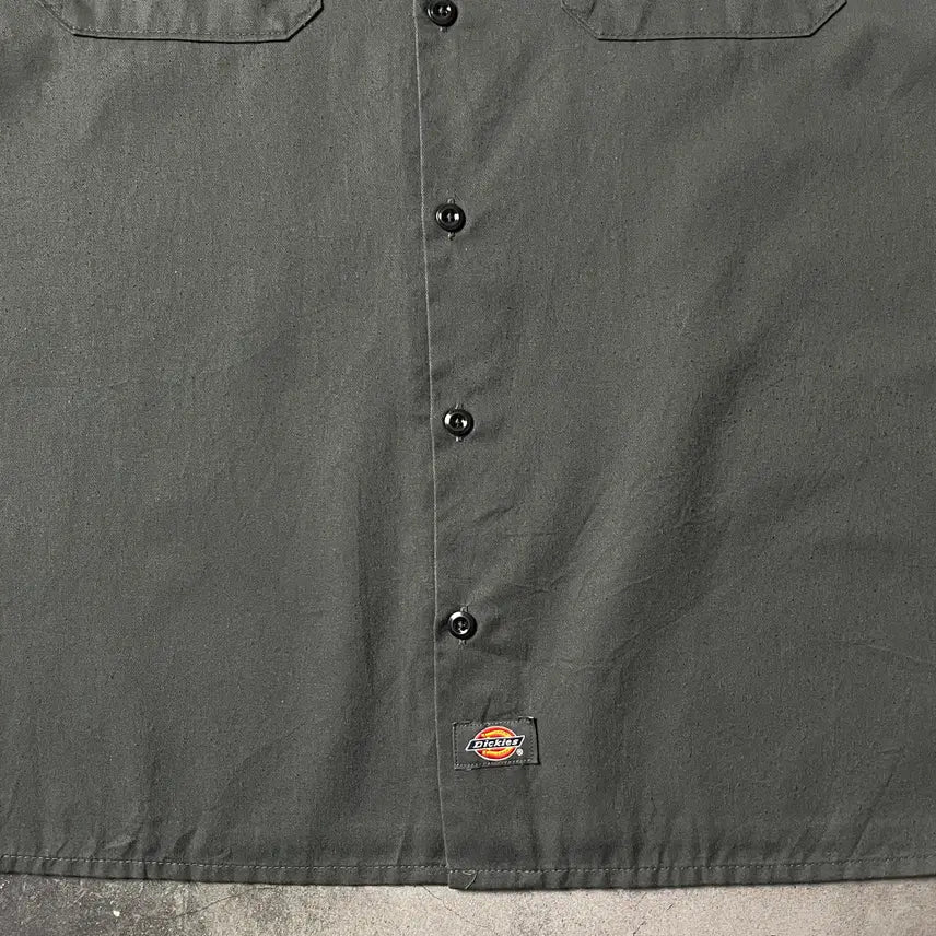 [BUNJANG] DICKIES 디키즈 빈티지 그레이 플랩포켓 워크 셔츠 A00882 / DICKIES 디키즈 빈티지 그레이 플랩포켓 워크 셔츠 A00882