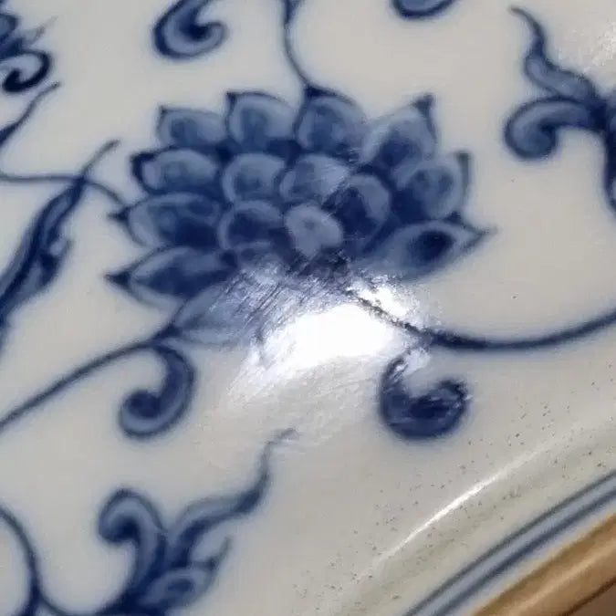 [BUNJANG] 대명성화년제 청화 화봉문반. 지름18.5 높이 4.3 / 대명성화년제 청화 화봉문반. 지름18.5 높이 4.3